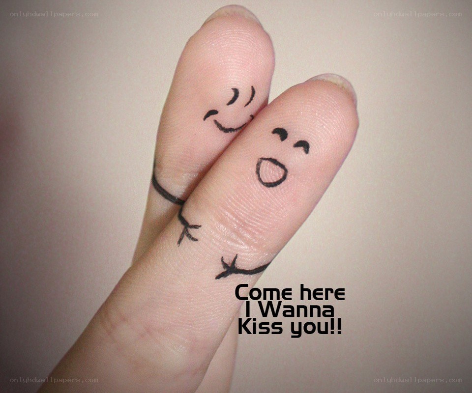 fingers with smiley faces