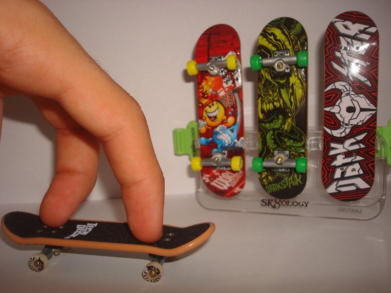 fingerskateboards on display