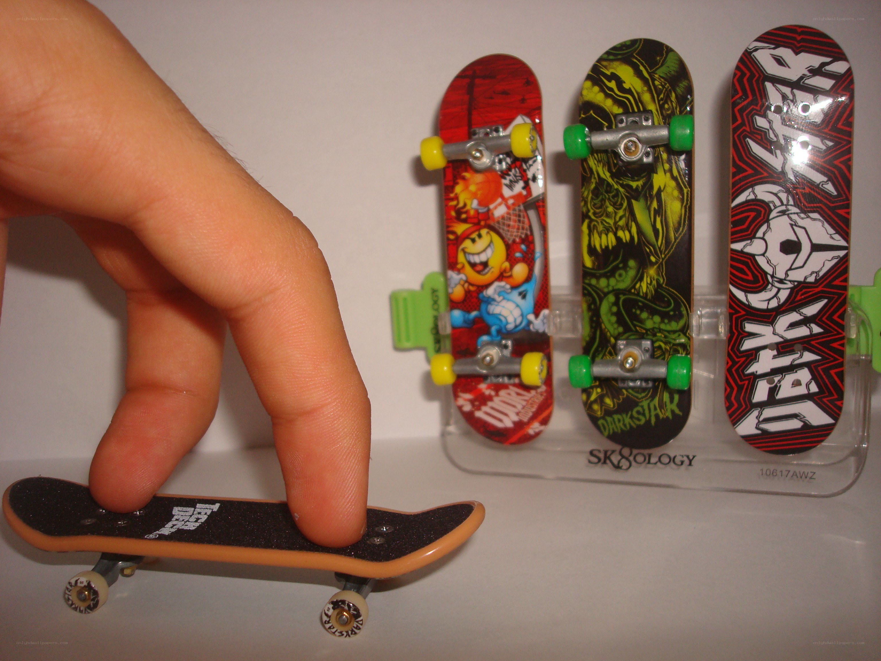 fingerskateboards on display