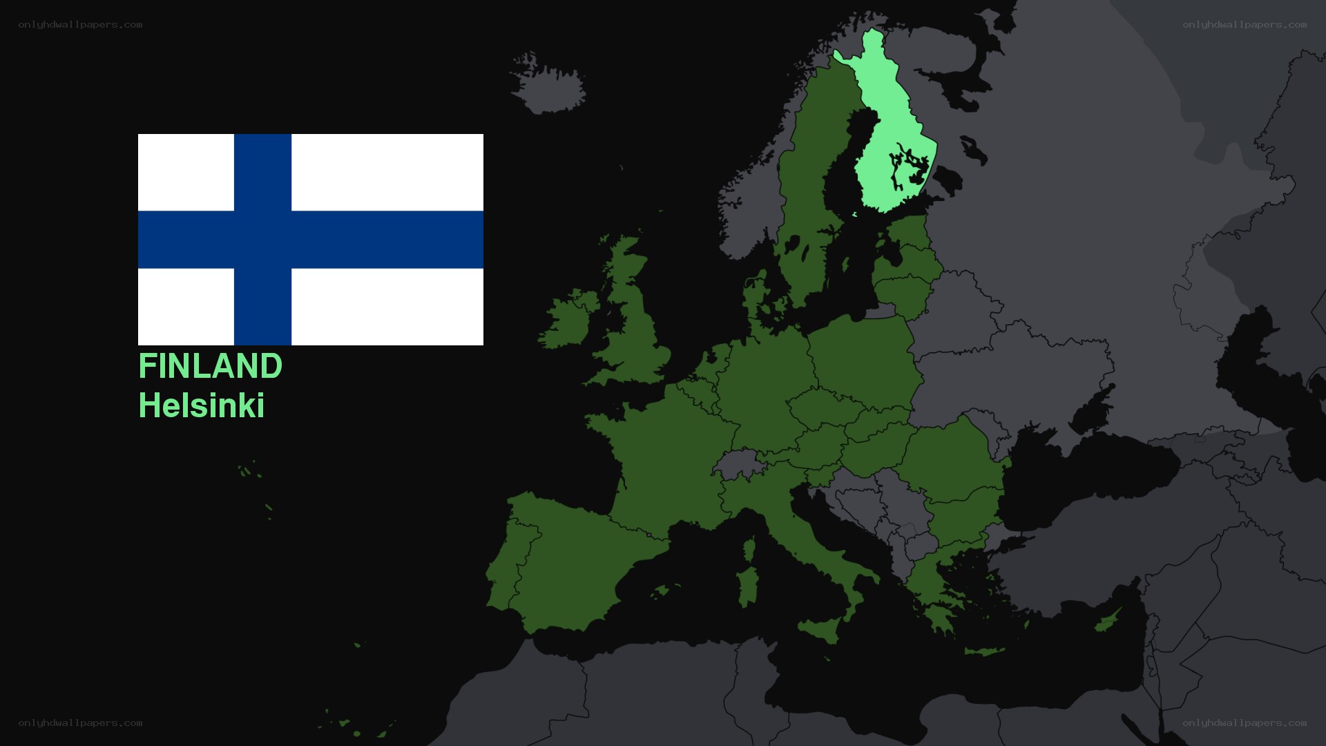 Finland on European map