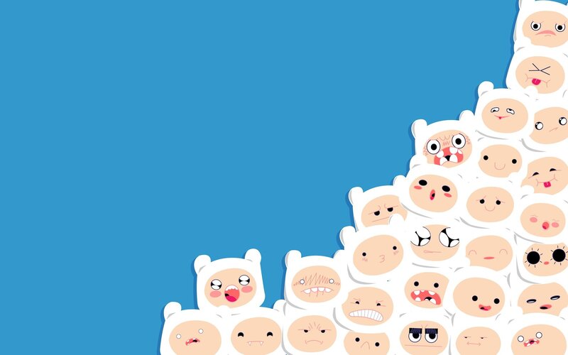 Finn and Jake character collage