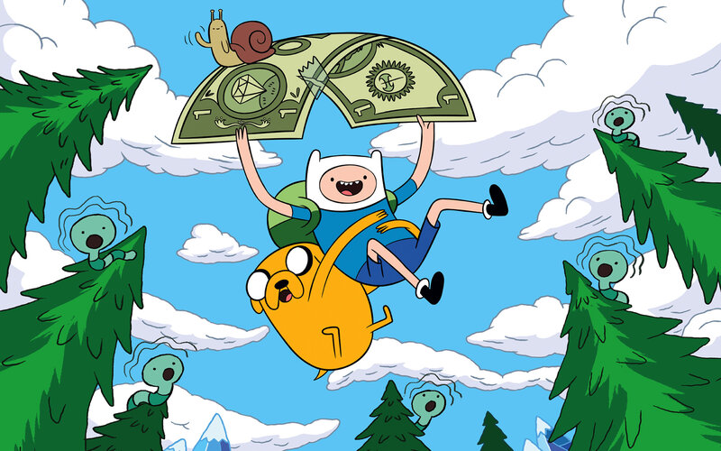Finn and Jake Falling