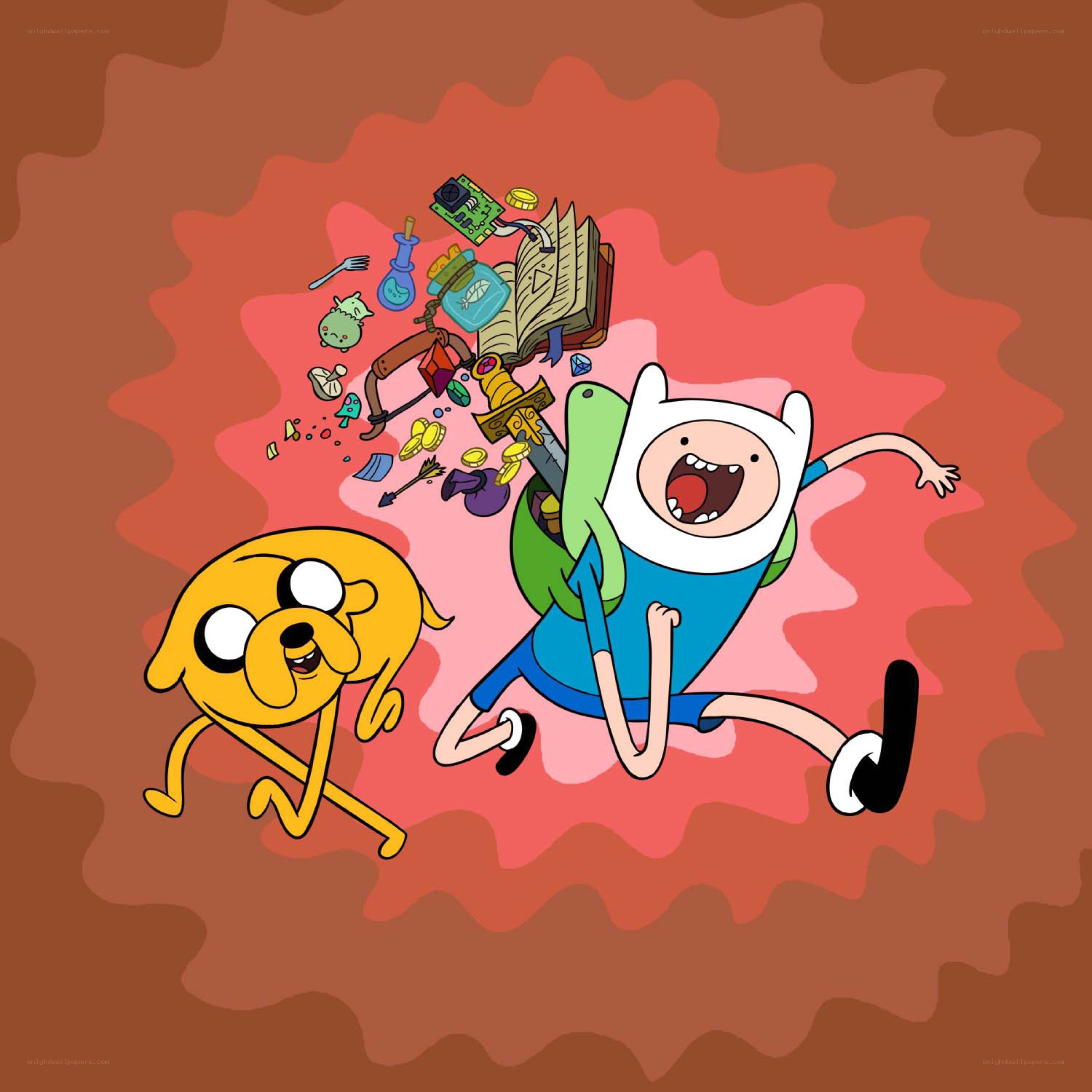 Finn and Jake in action
