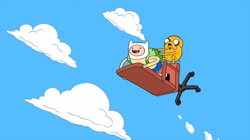 Finn and Jake in Chair