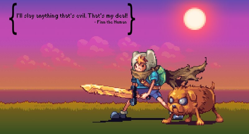 Finn and Jake in Field