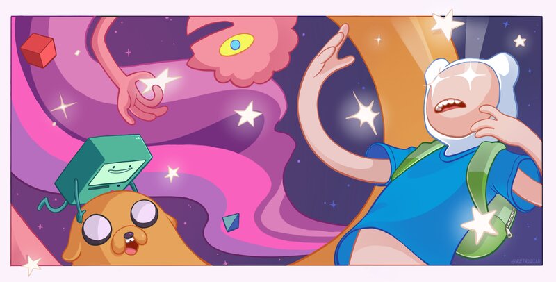 Finn and Jake in Space — Purple