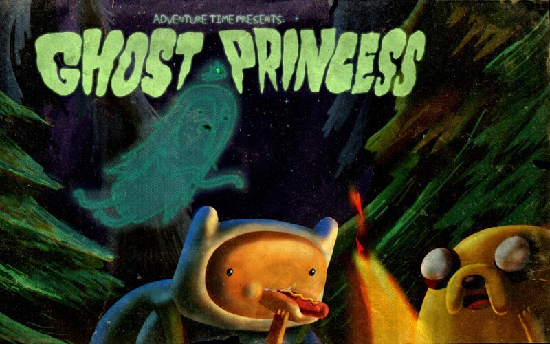 Finn and Jake with Ghost