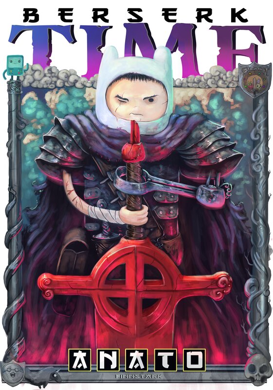 Finn the Human as a Knight