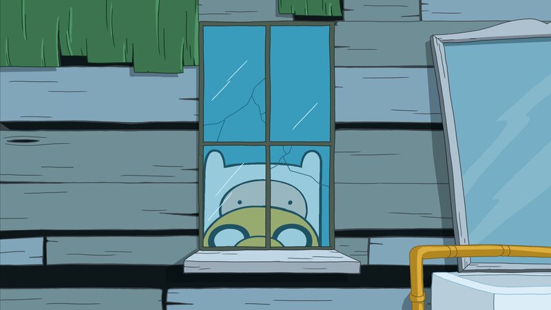 Finn the Human at Window