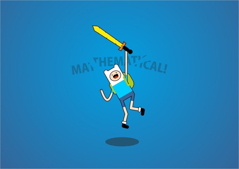 Finn with a sword