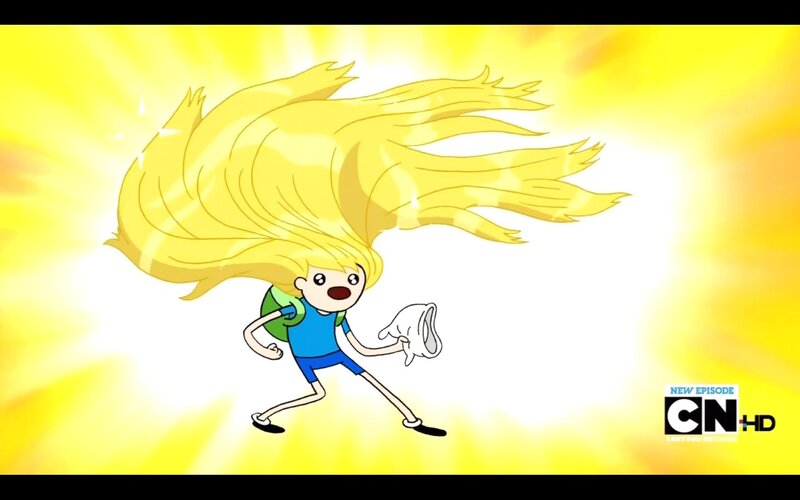 Finn with golden hair