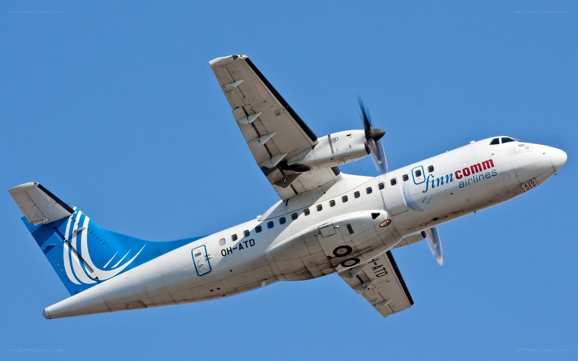 Finncomm Airlines aircraft in flight