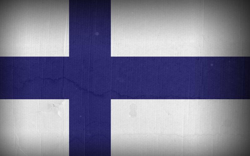 Finnish flag on textured surface