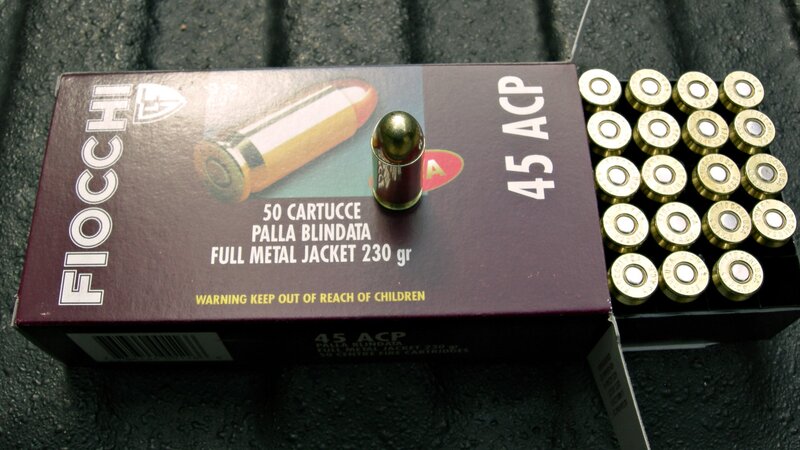 Fiocchi .45 ACP ammunition