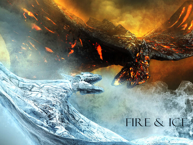 Fire and Ice Dragons — Orange