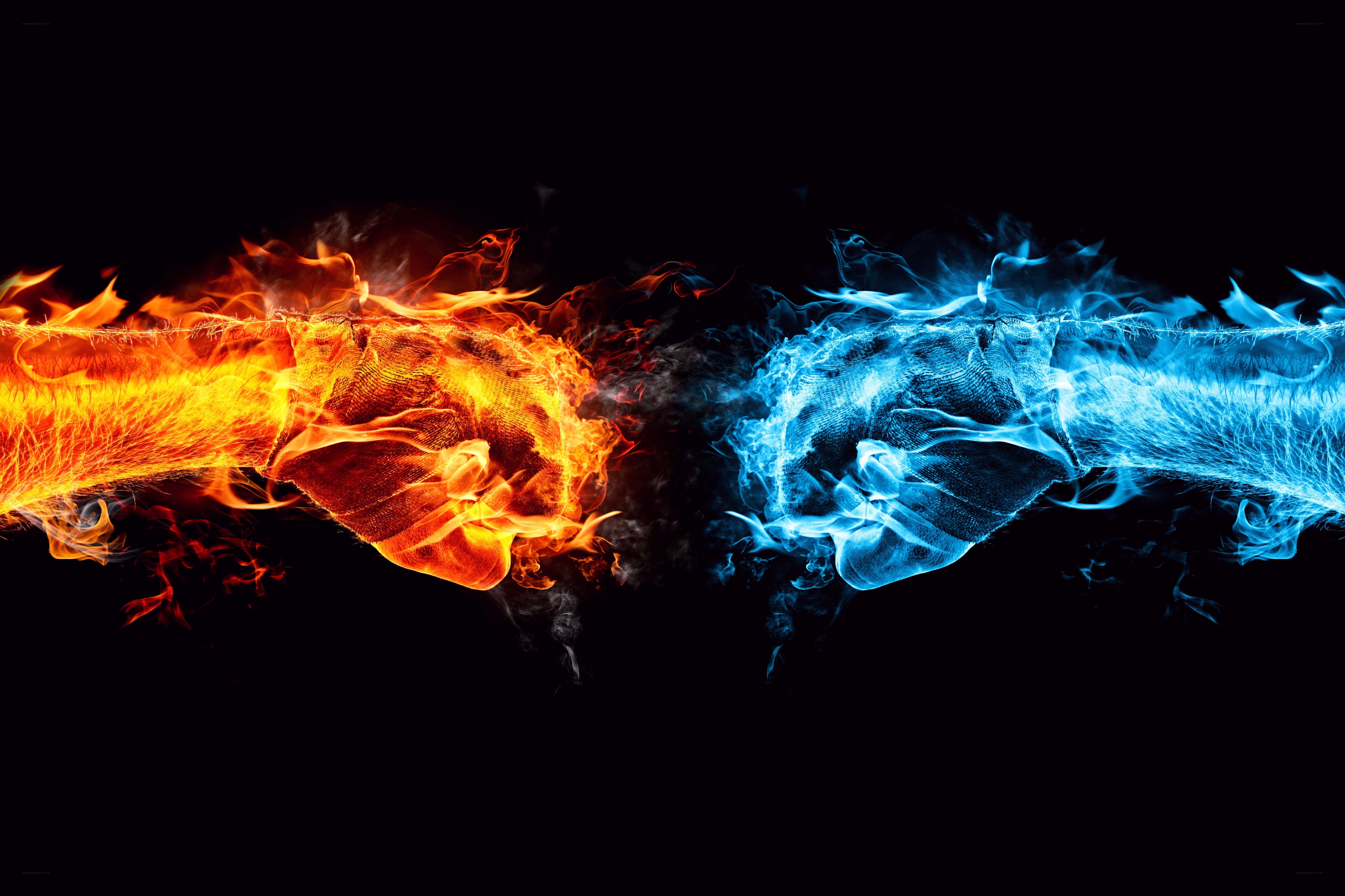 fire and ice fists clash