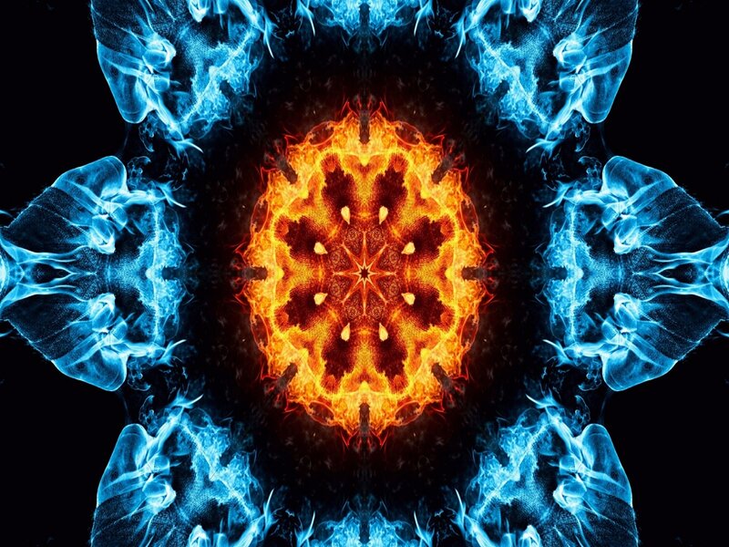 Fire and Ice Mandala