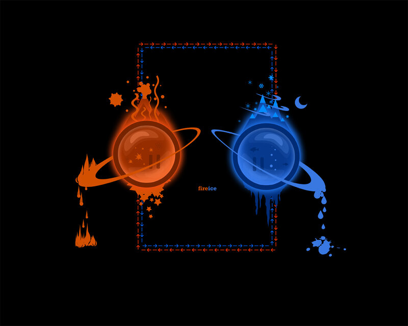 fire and ice planets