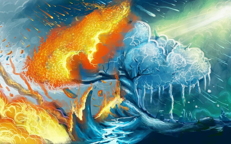 Fire and Ice Storm