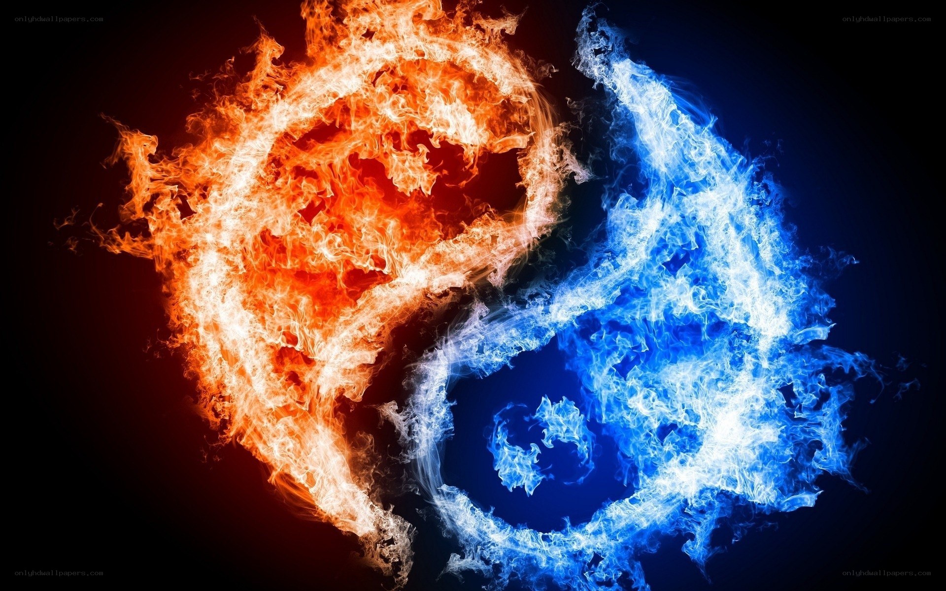 fire and ice yin yang