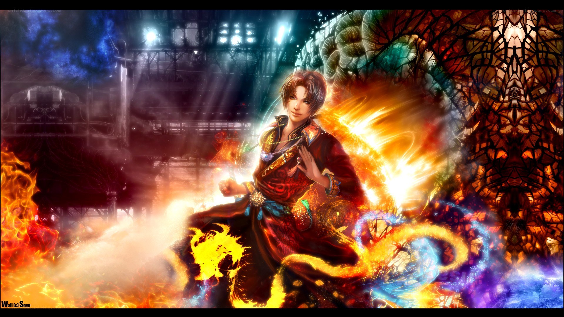 fire and magic warrior