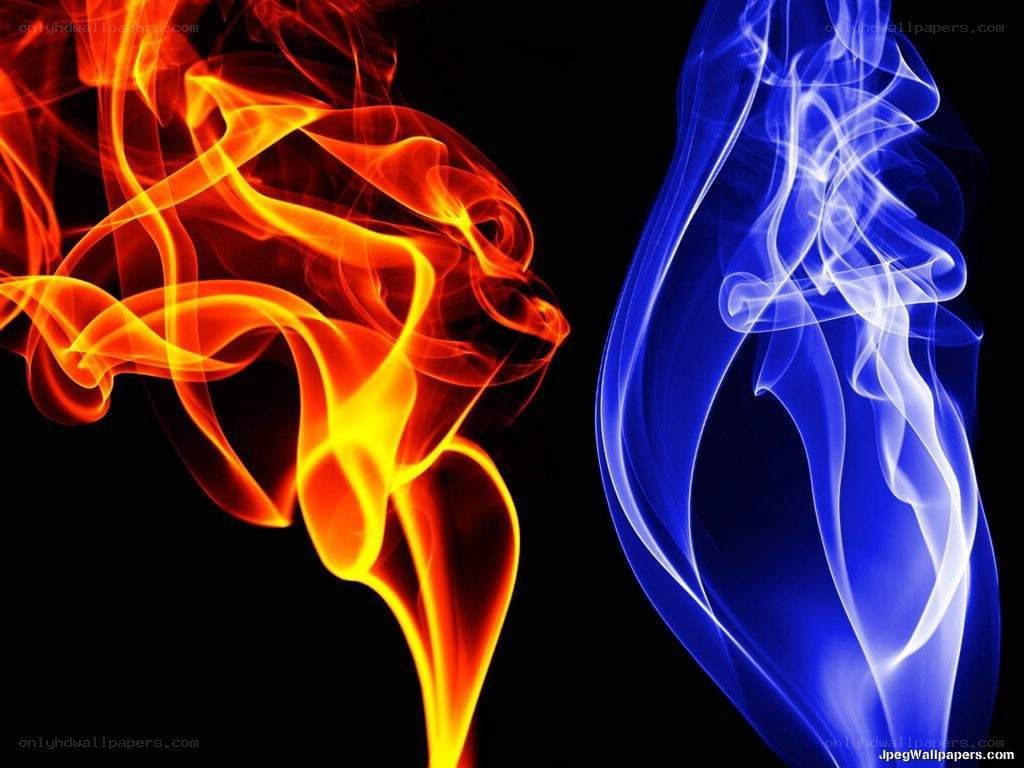 Fire and smoke swirls