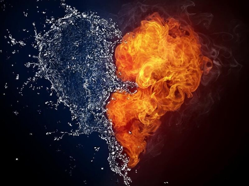 fire and water collision
