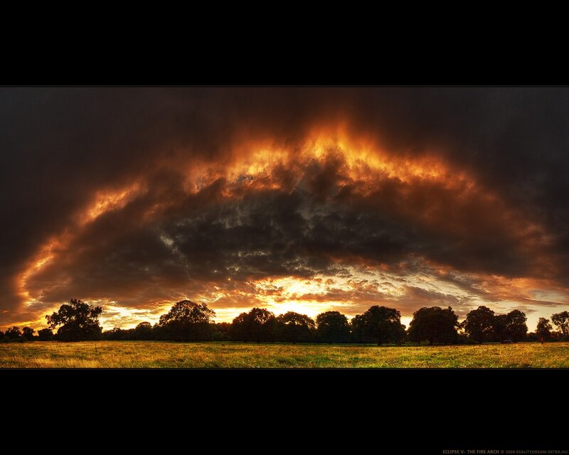 Fire Arch at Sunset