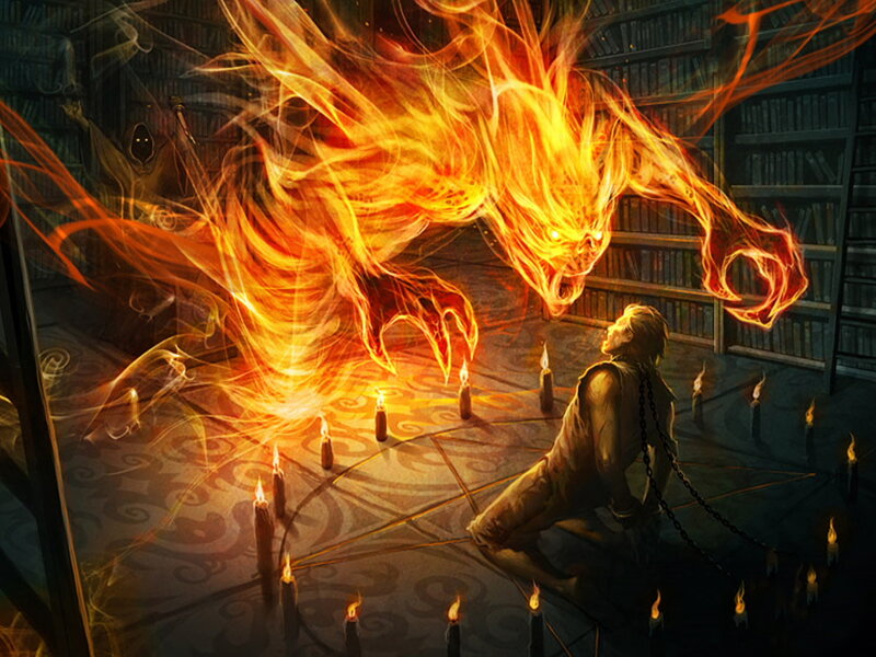 Fire Demon Summoned