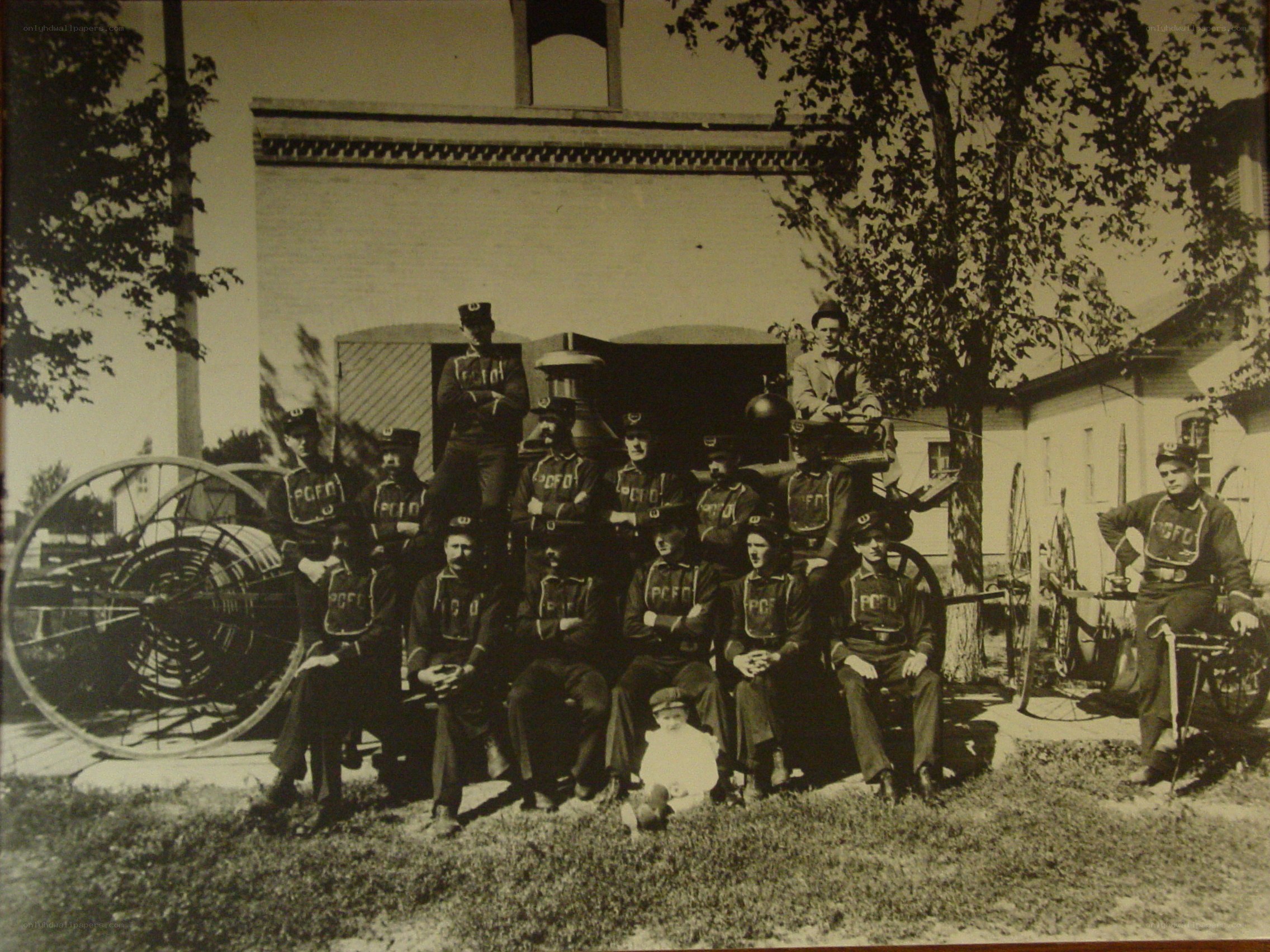 Fire department group photo