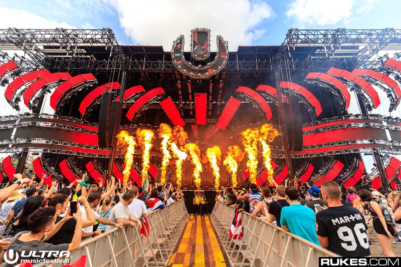 Fire Display at Music Festival