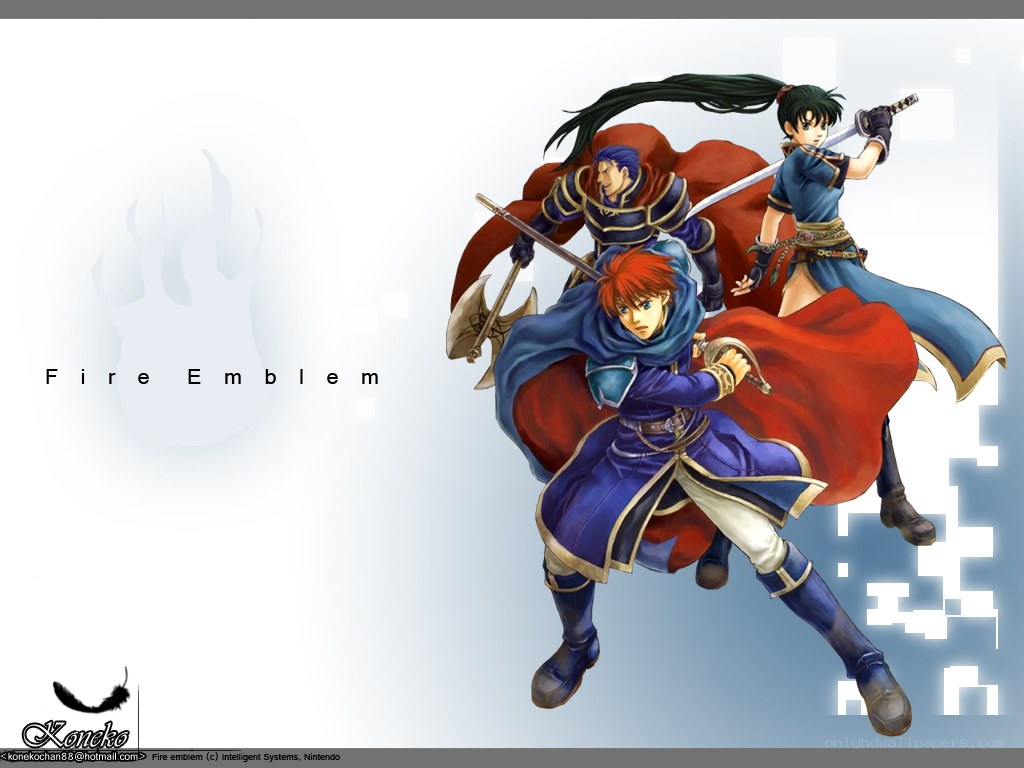 Fire Emblem characters in action