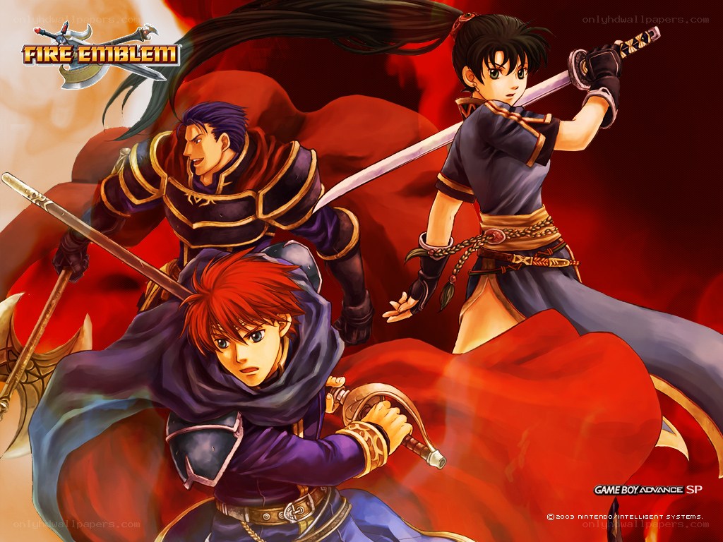 Fire Emblem characters in action