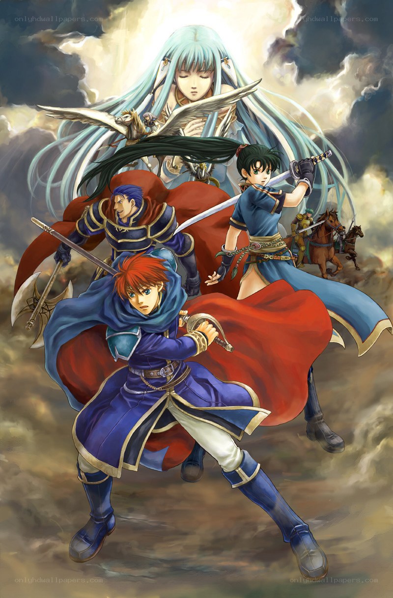 Fire Emblem characters in battle