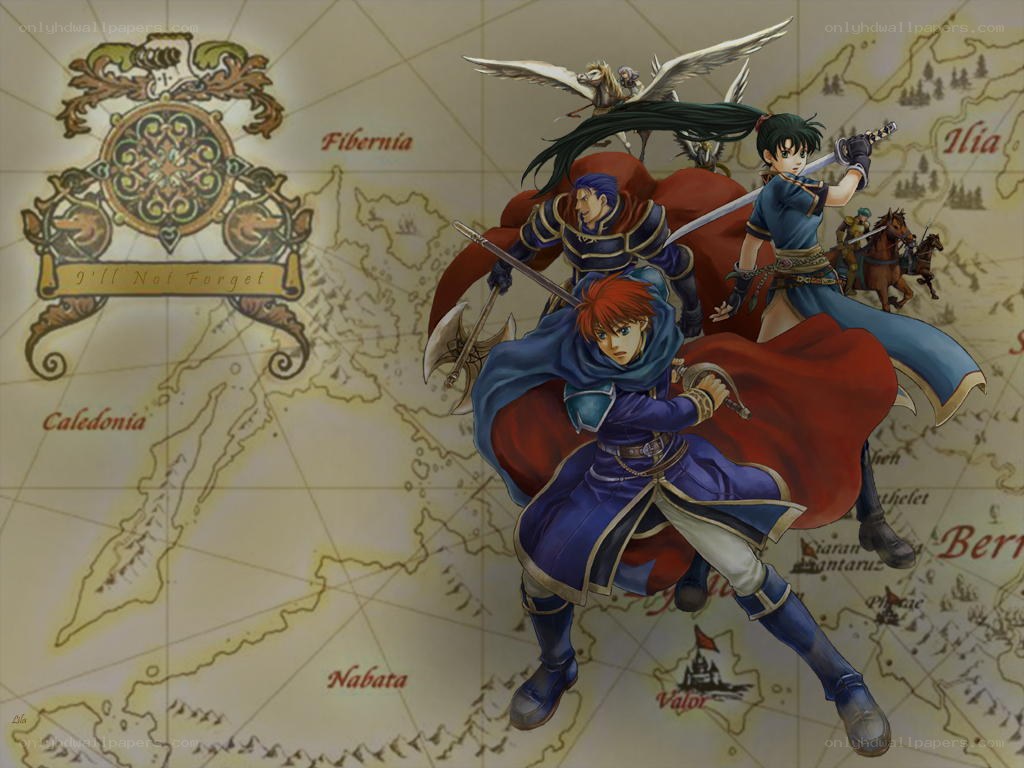 Fire Emblem characters on map
