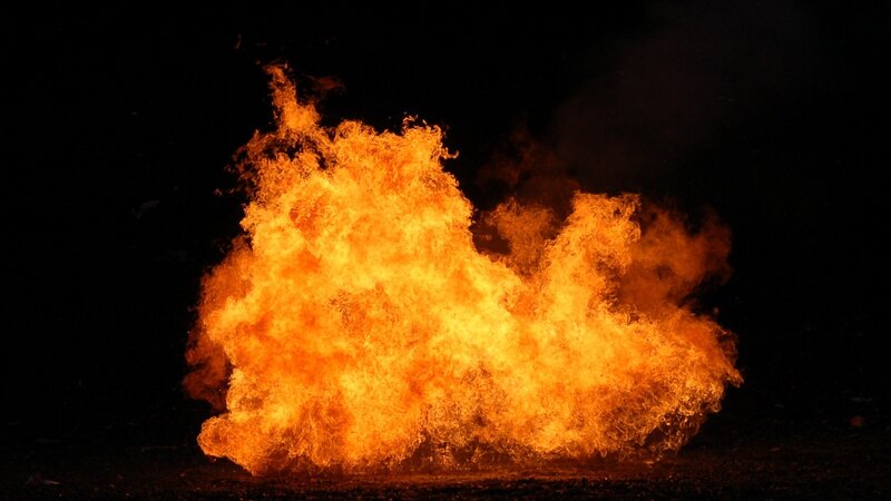 Fire Explosion — Orange