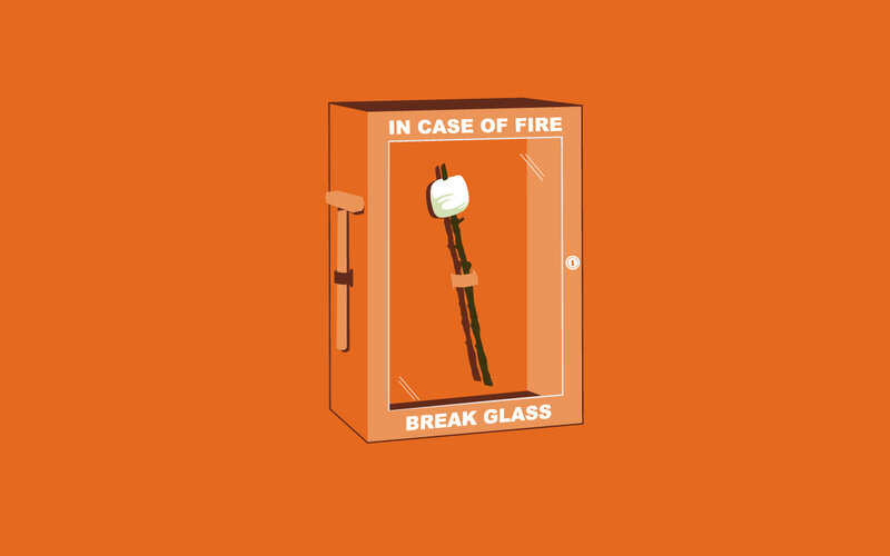Fire Extinguisher Cabinet — Orange