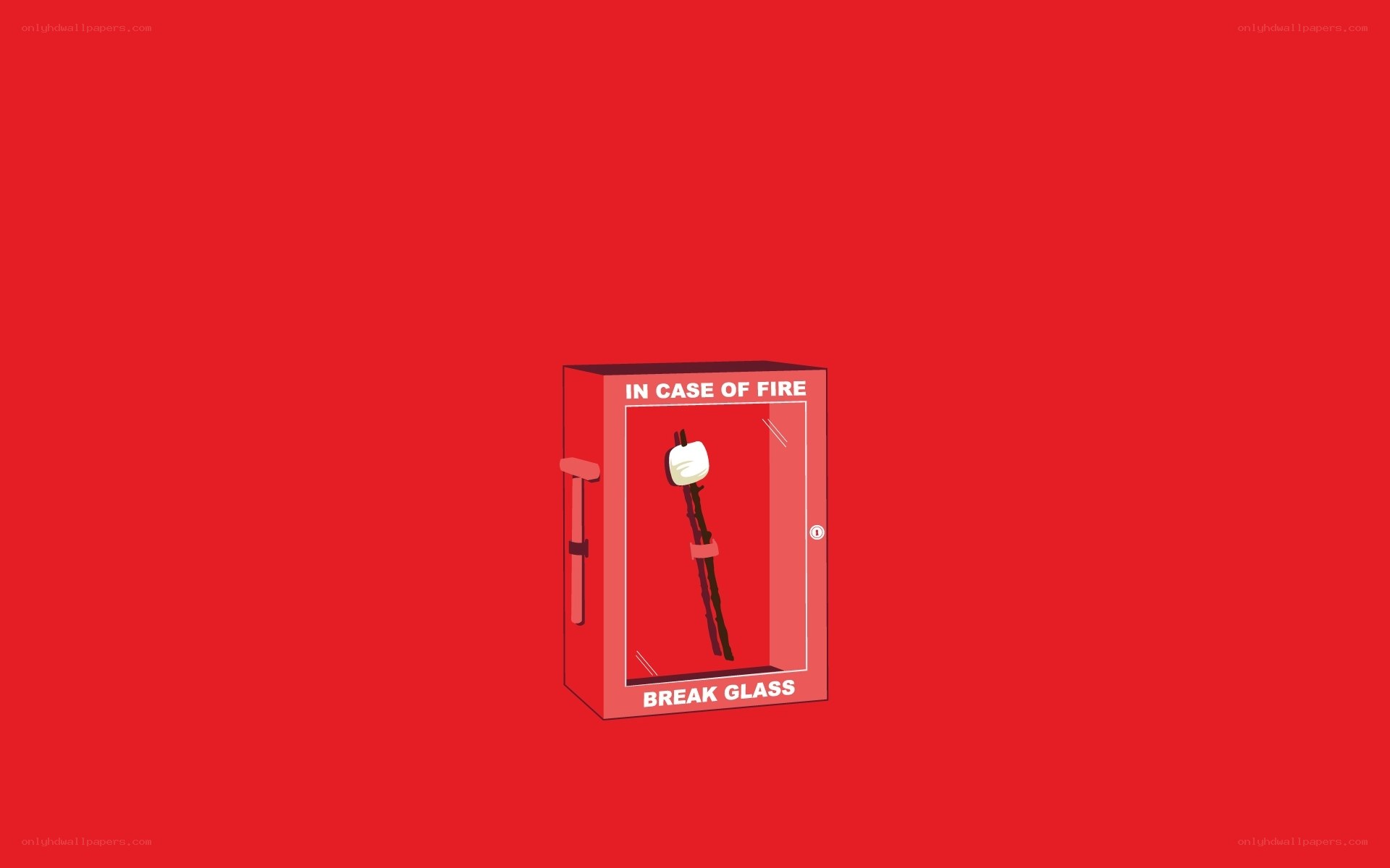 Fire extinguisher with marshmallow