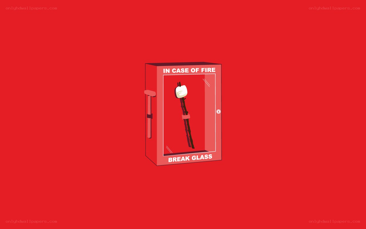 fire extinguisher with marshmallow