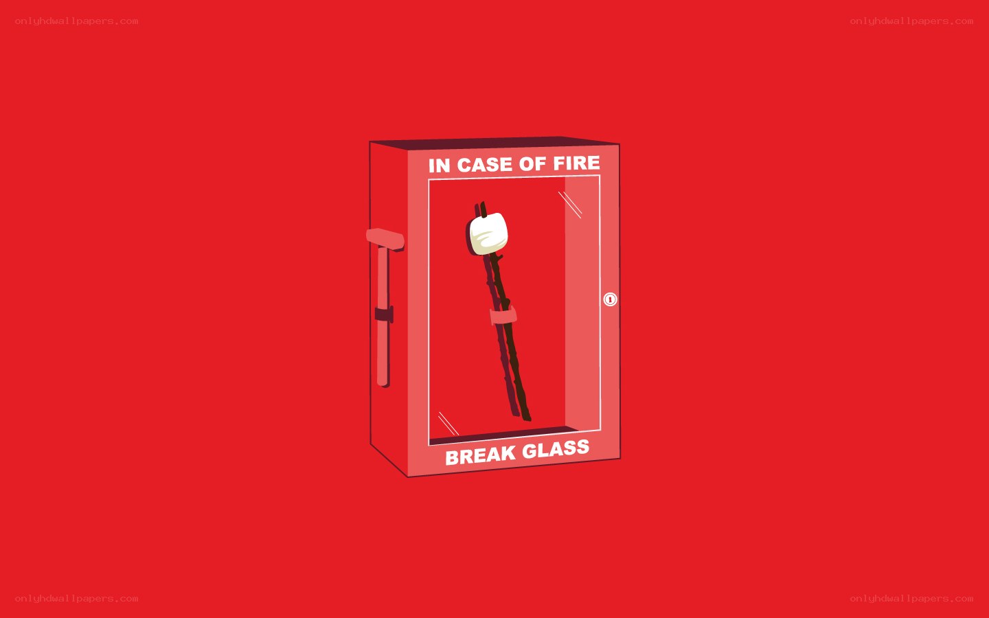 Fire extinguisher with marshmallow