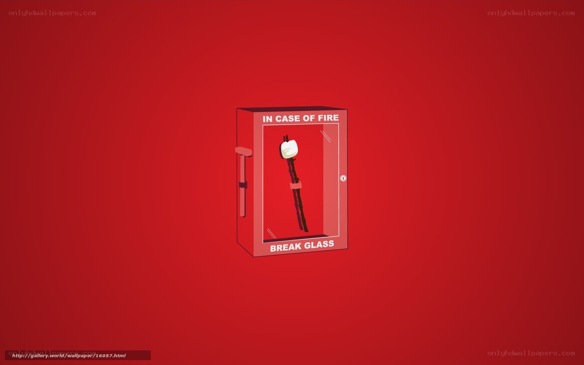 Fire extinguisher with marshmallow