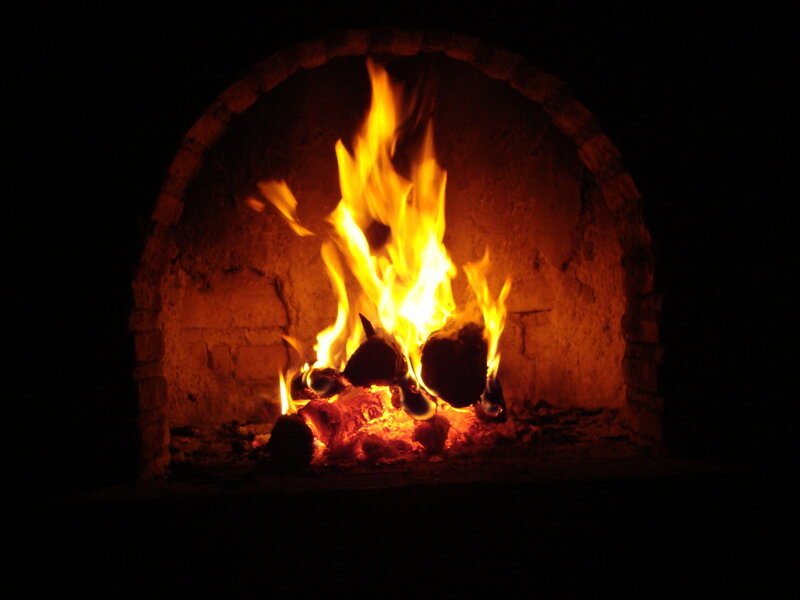 Fire in a Brick Oven