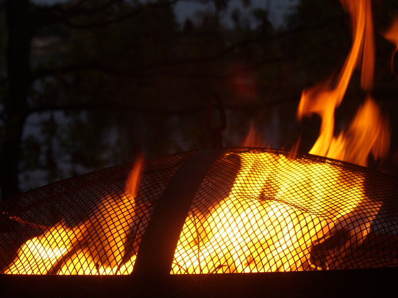Fire in a Fire Pit — Orange