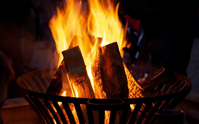 Fire in a Fire Pit