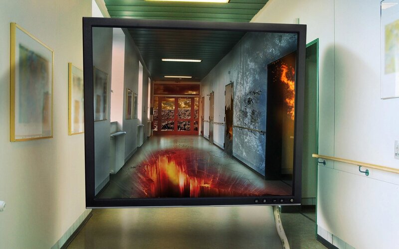 Fire in Hallway
