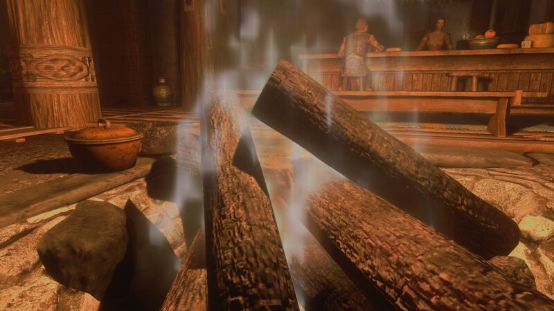 Fire Logs in a Tavern