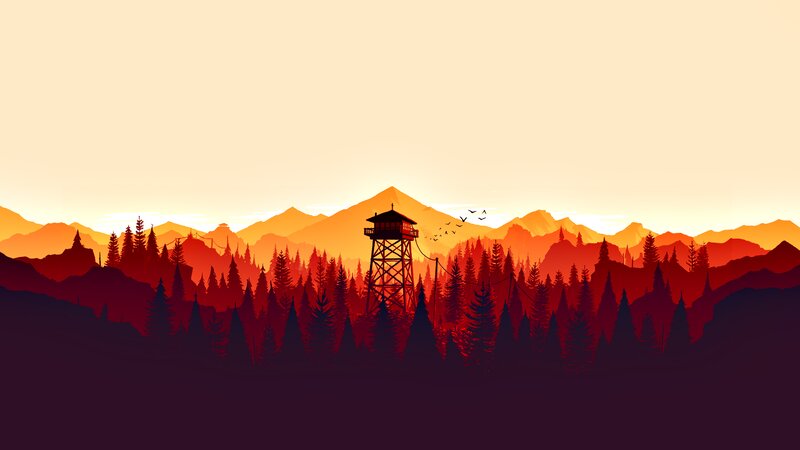Fire Lookout Tower — Orange