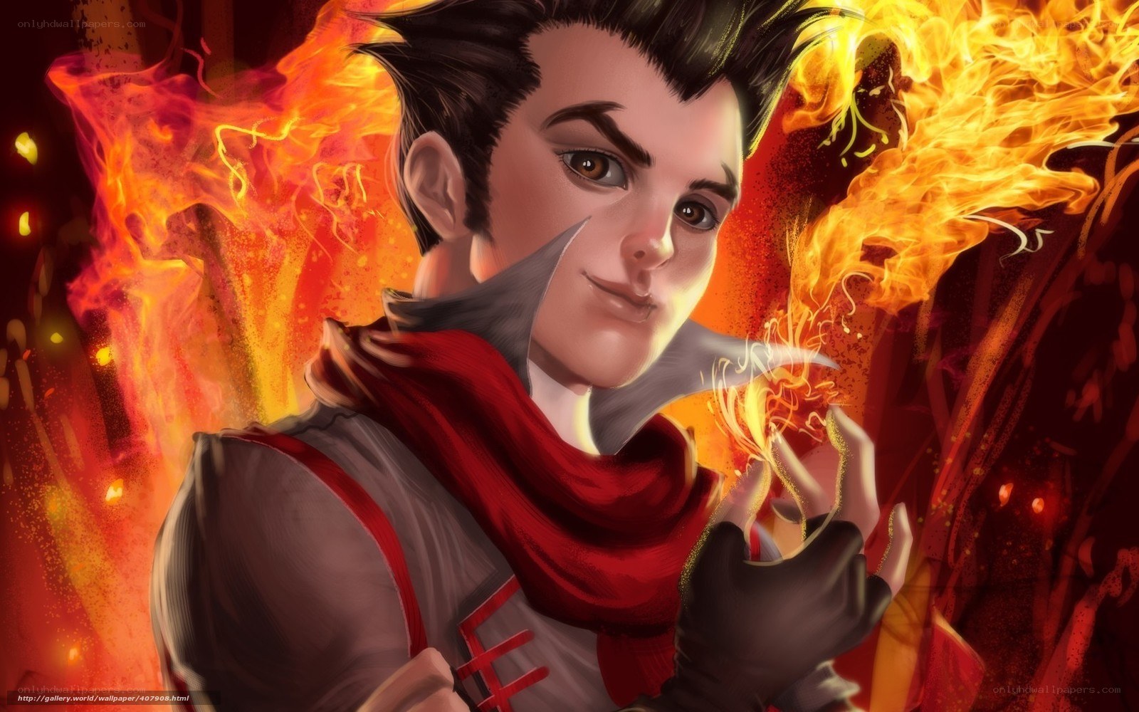 fire mage character art