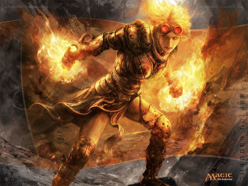Fire mage in action