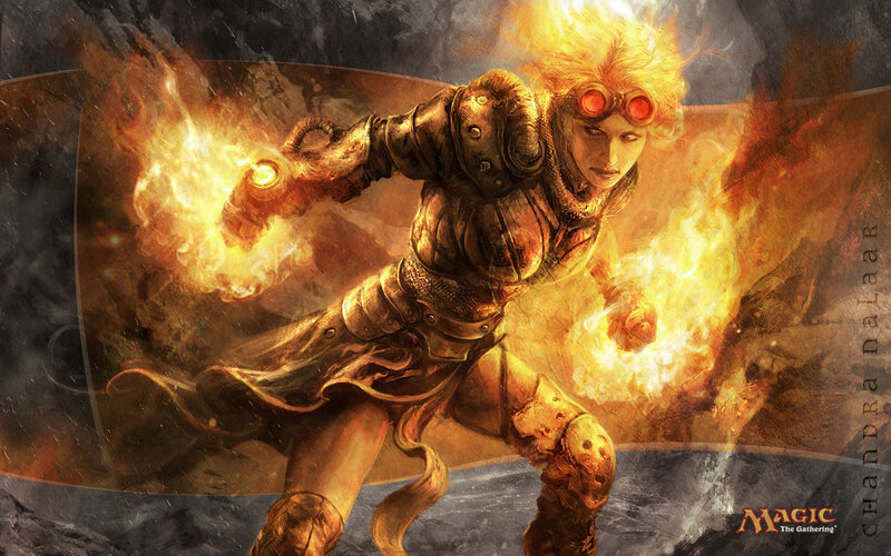 fire mage in battle